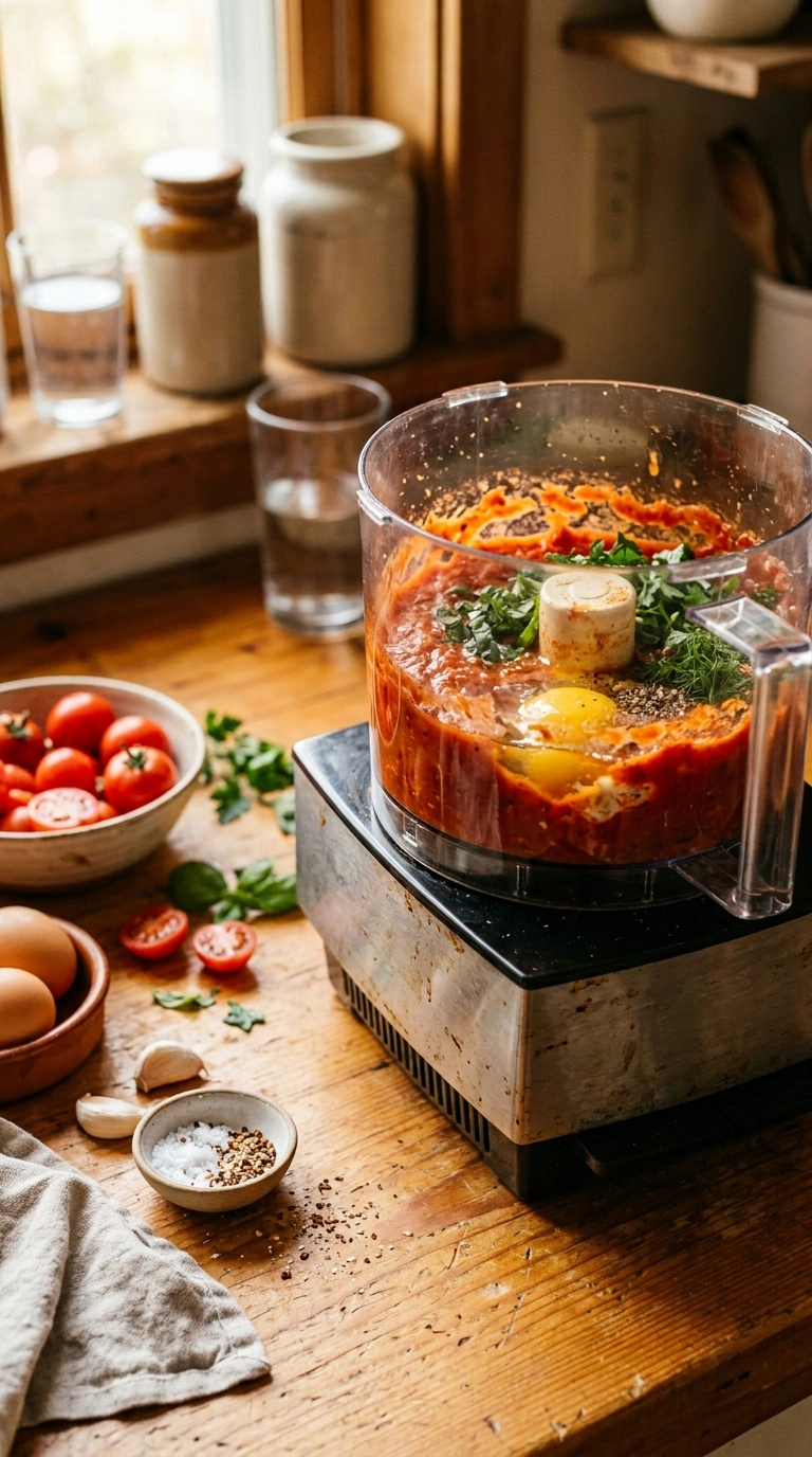 Cooking instructions for easy cozy fall spiced shakshuka