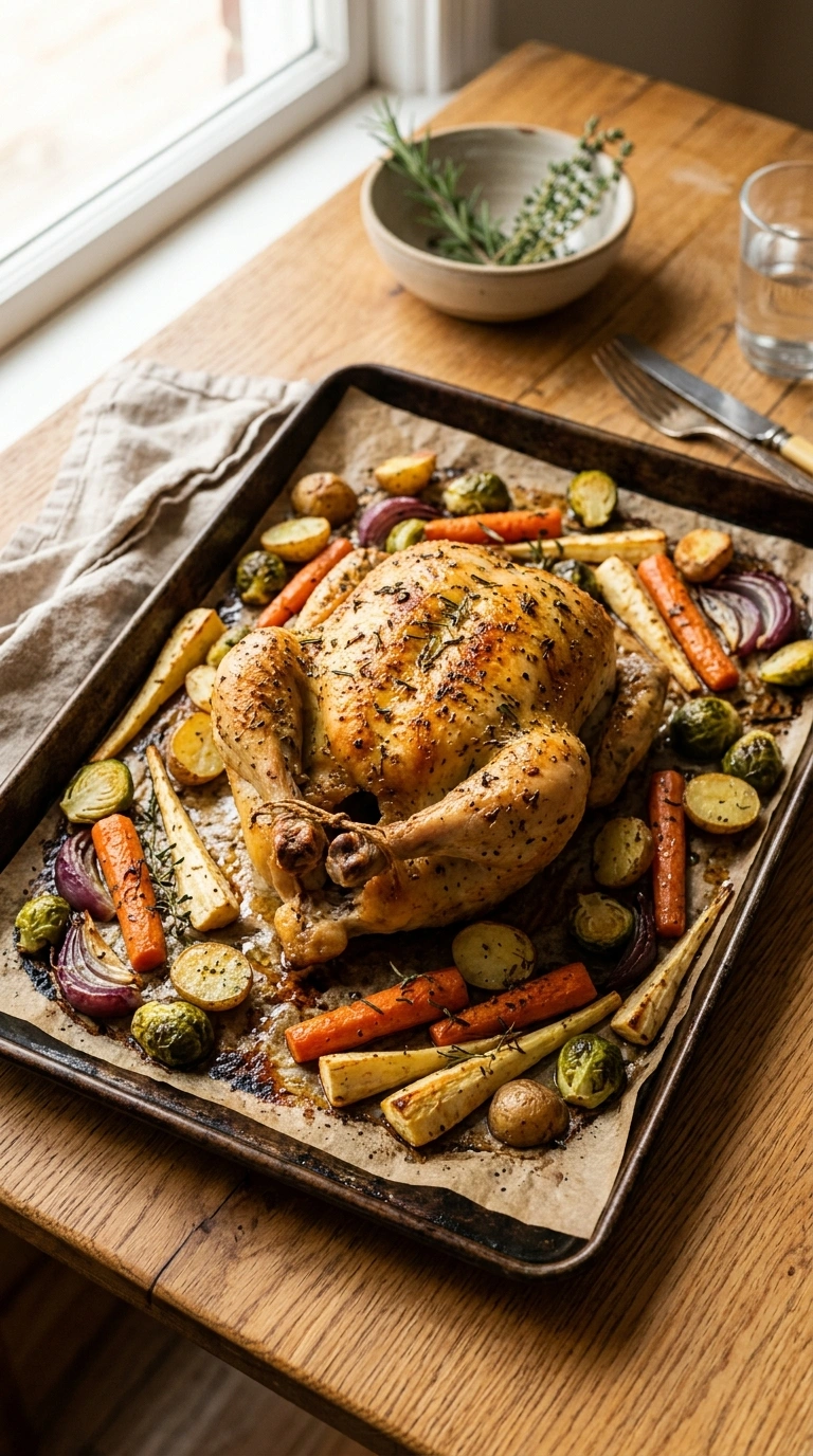 Hearty Savory Herb Chicken Thighs | 35-Min Cozy Fall Family Dinner
