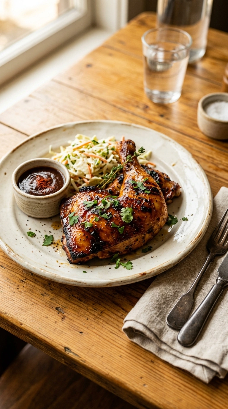 Smoky Juicy BBQ Baked Chicken | 45-Min Cozy Family Football Dinner