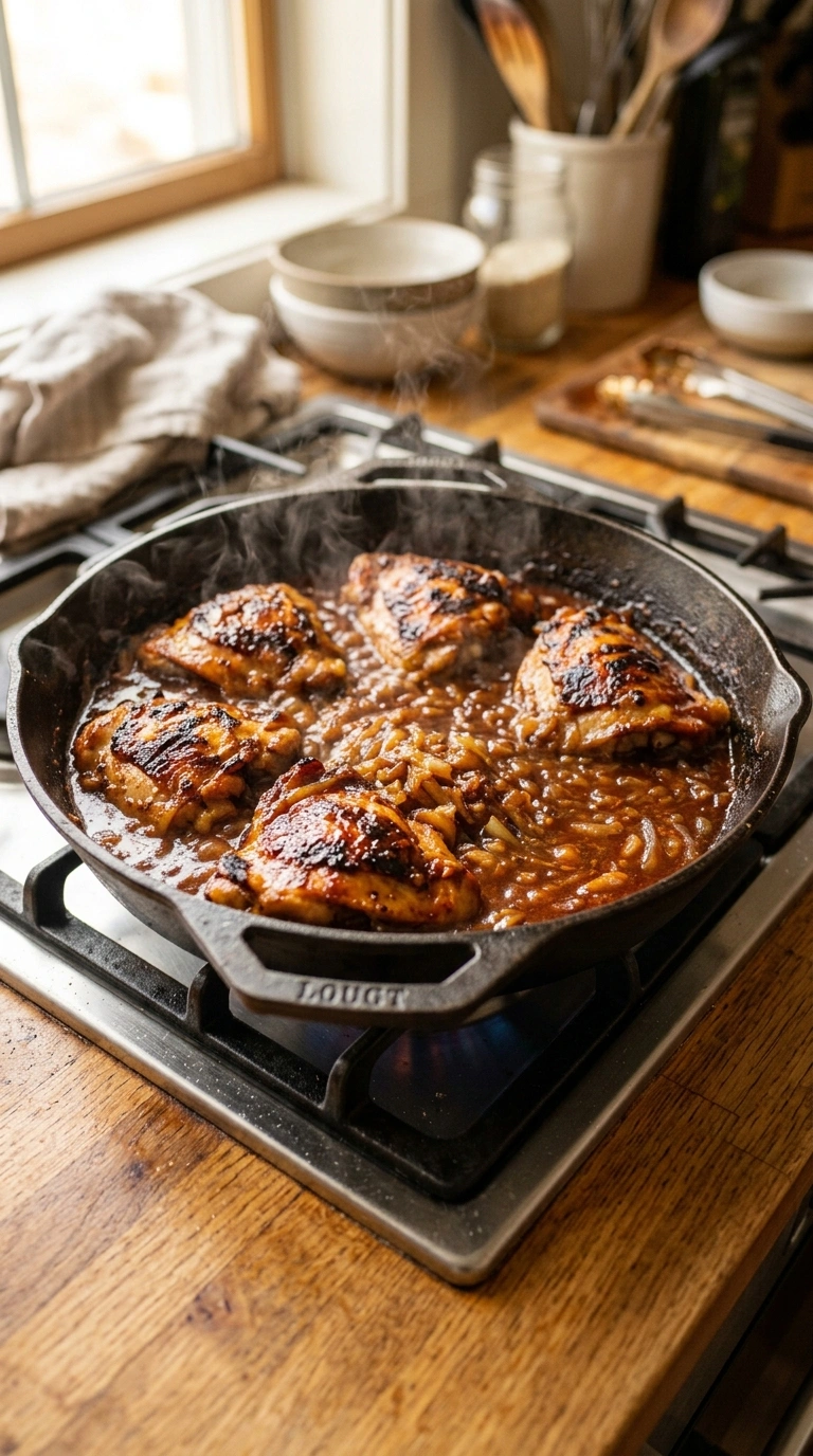 Cooking instructions for smoky juicy BBQ chicken baked