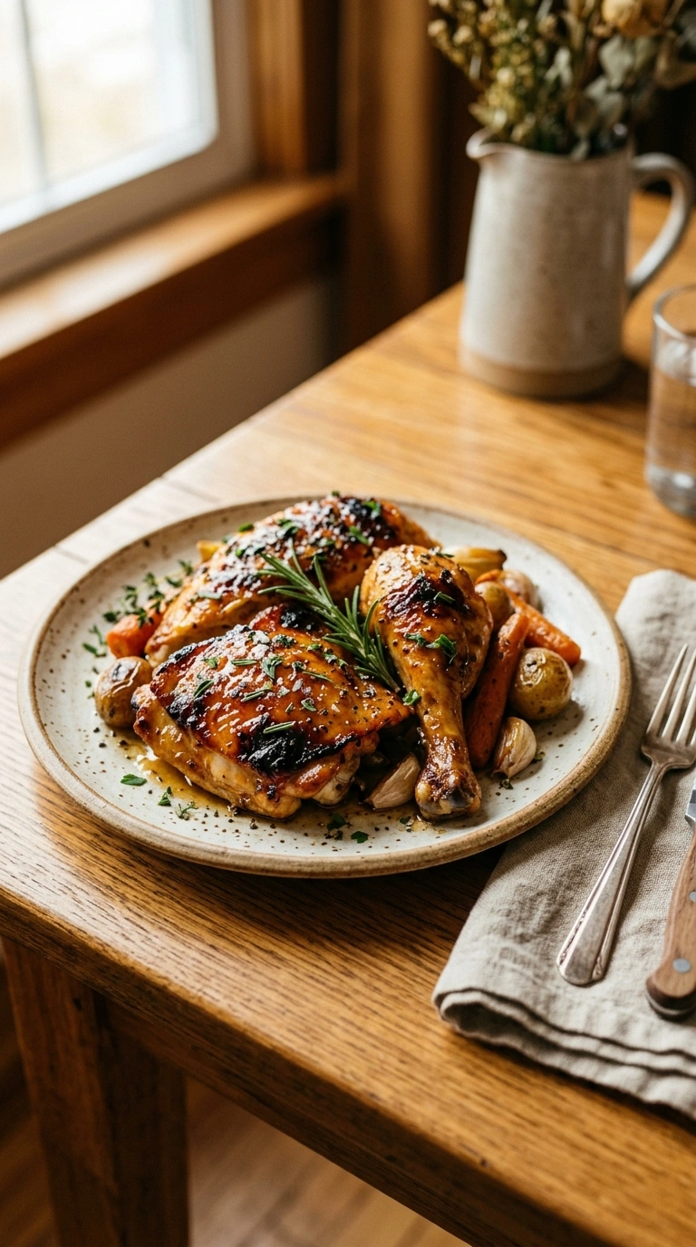Smoky Juicy Honey BBQ Chicken | 45-Min Cozy Family Football Dinner