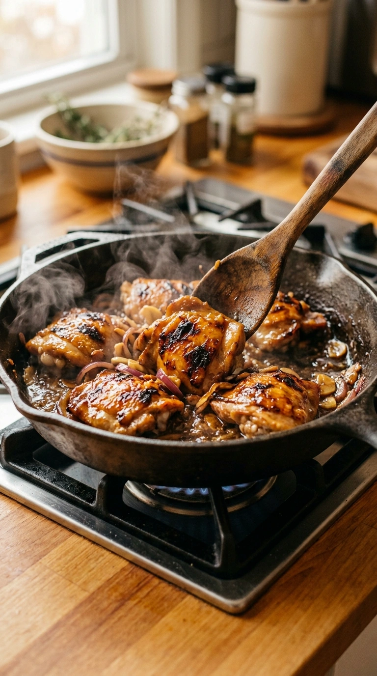 Cooking instructions for smoky juicy honey BBQ chicken
