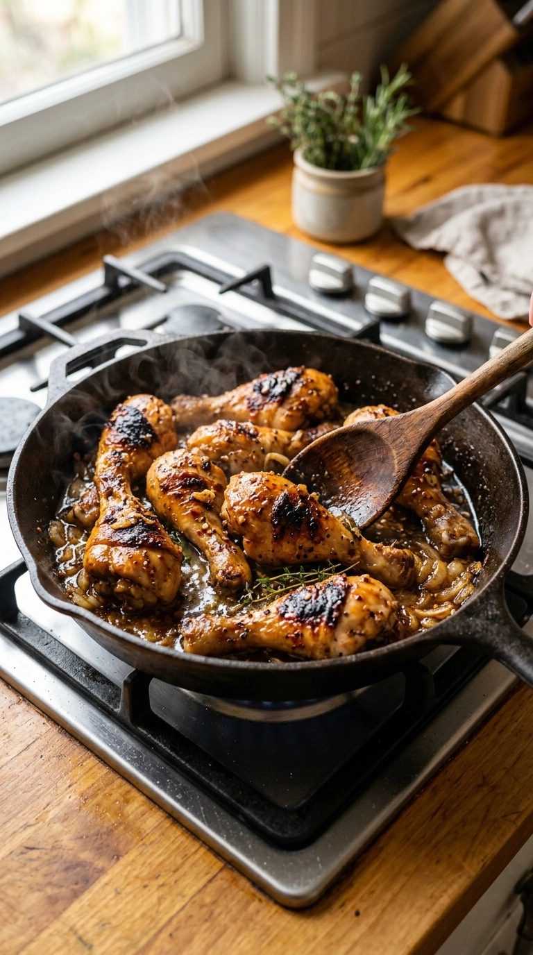 Cooking instructions for smoky juicy chicken drumsticks
