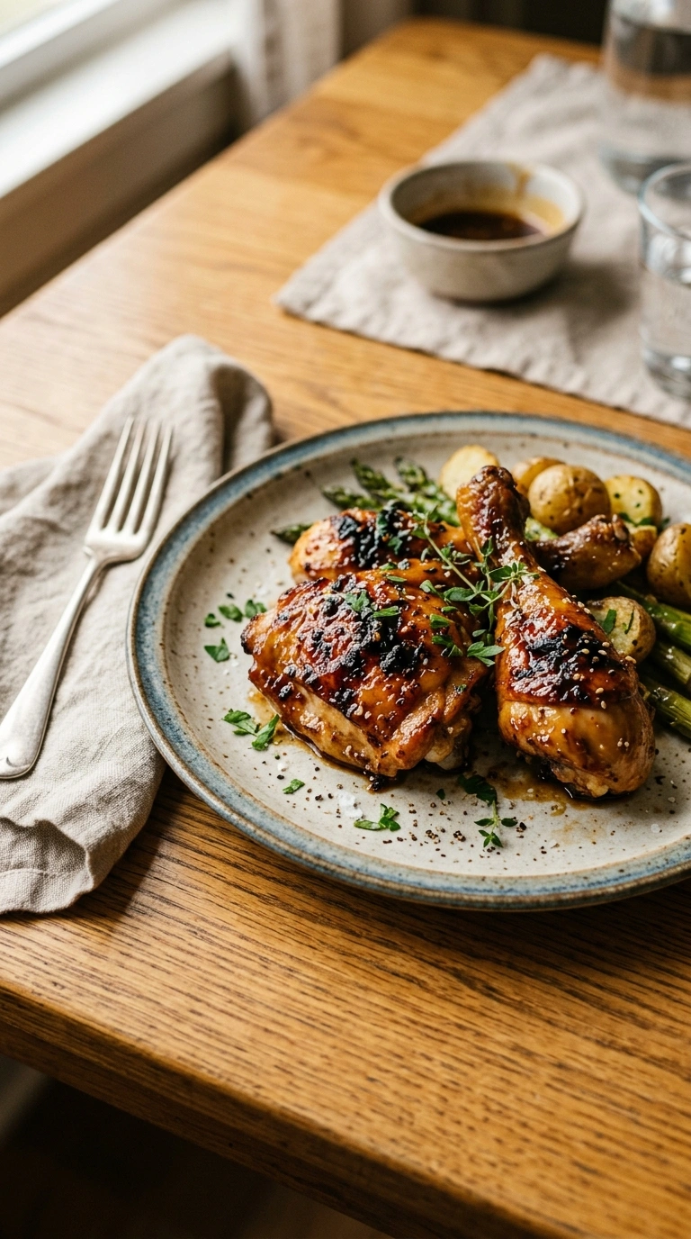Smoky Juicy Maple Glazed Chicken | 45-Min Cozy Fall Family Dinner