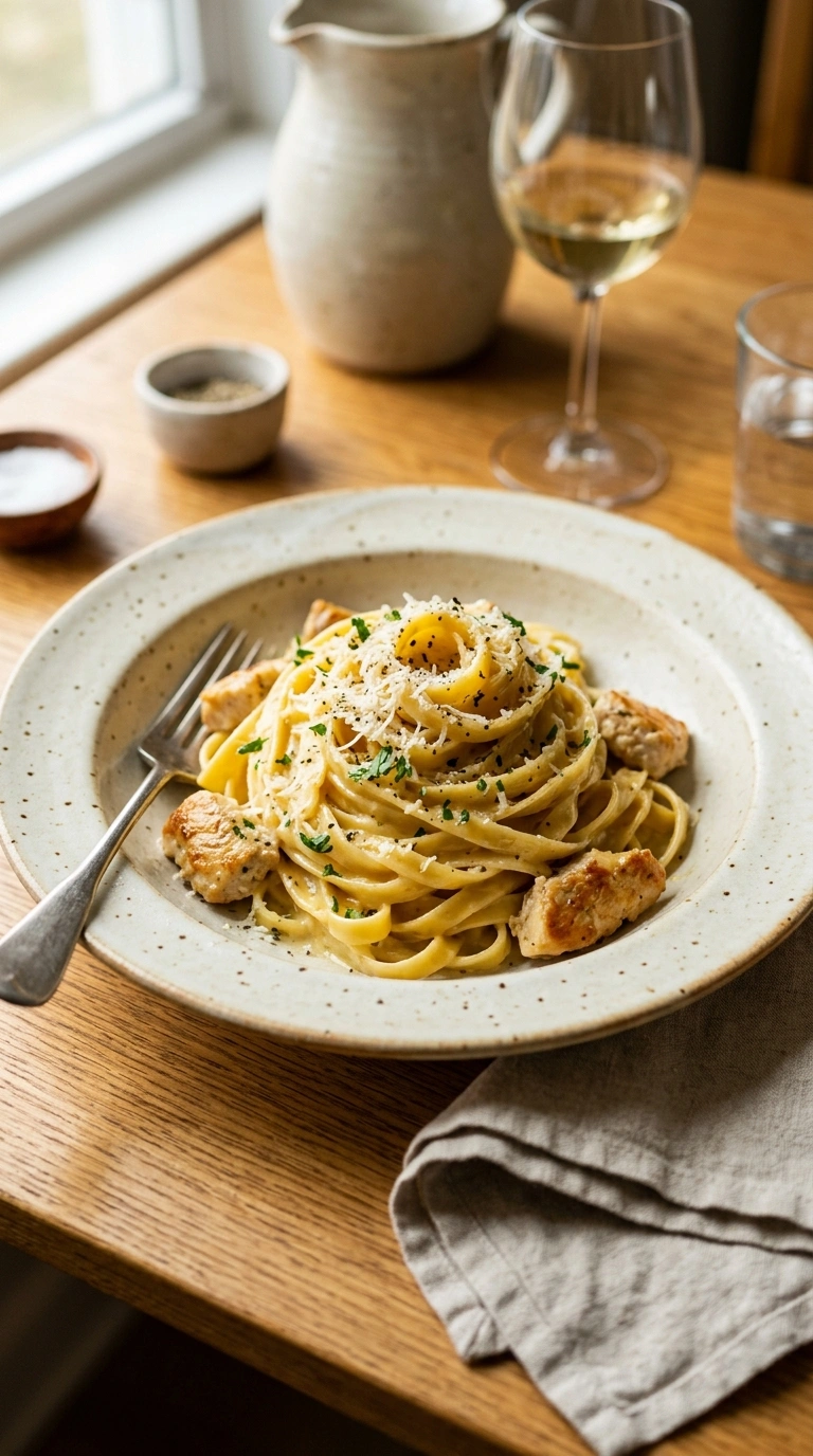 Garlicky Buttery Italian Chicken Pasta | 32-Min Cozy Warm Hearty