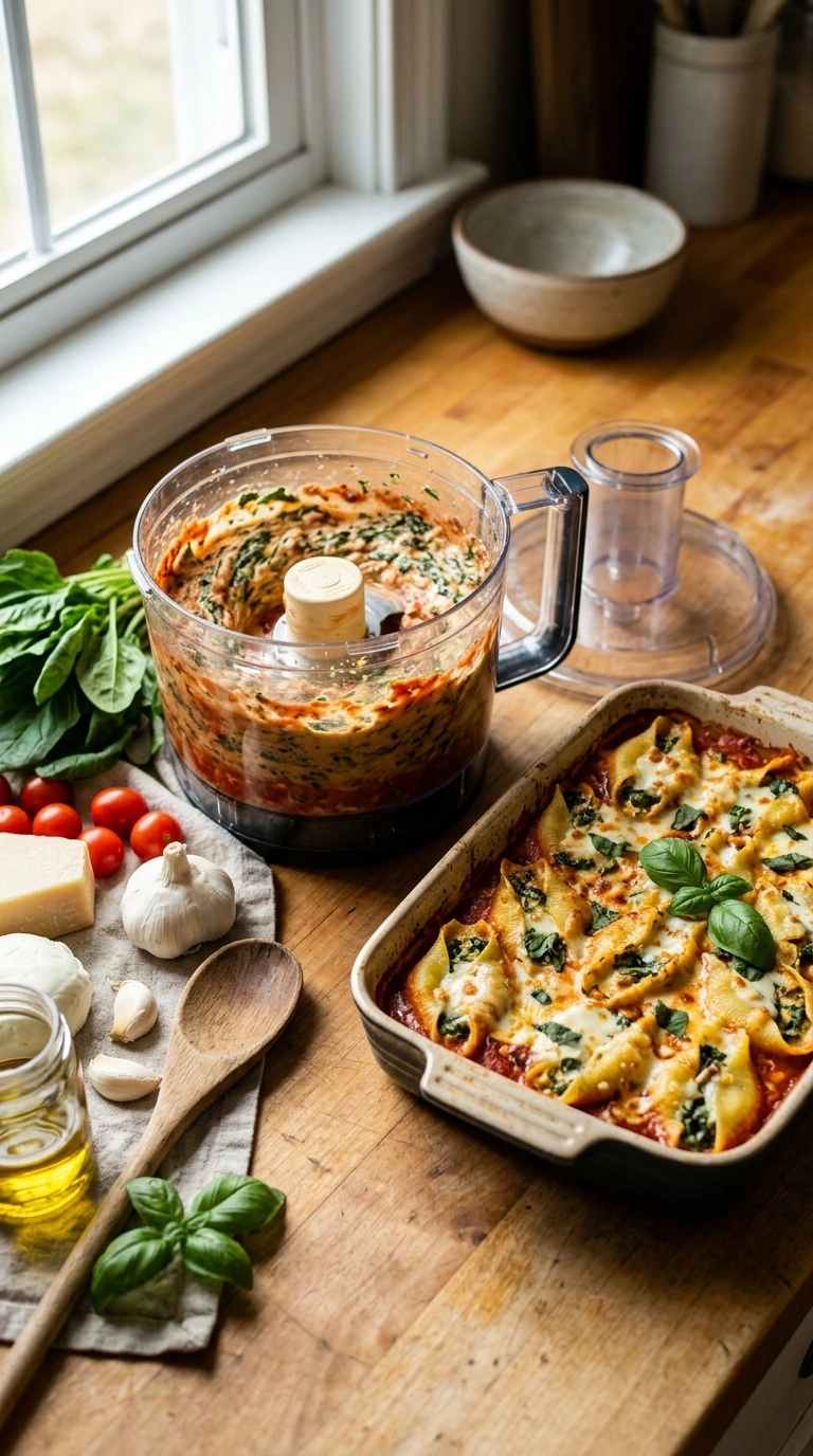 Cooking instructions for golden tender spinach stuffed shells